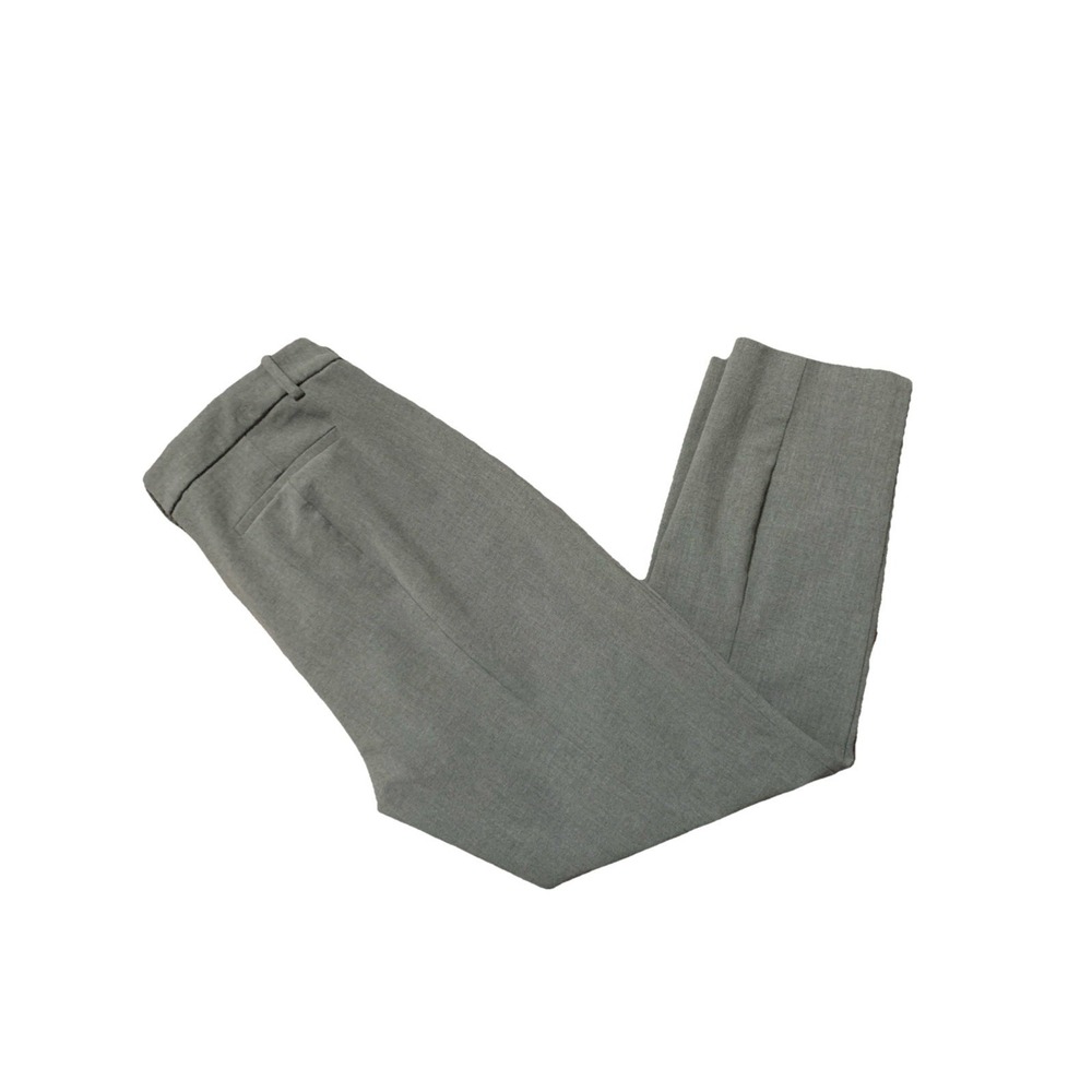 J.Crew Ruby Crop Pants Women 12 Gray Stretch Twill Casual Straight Preppy Office